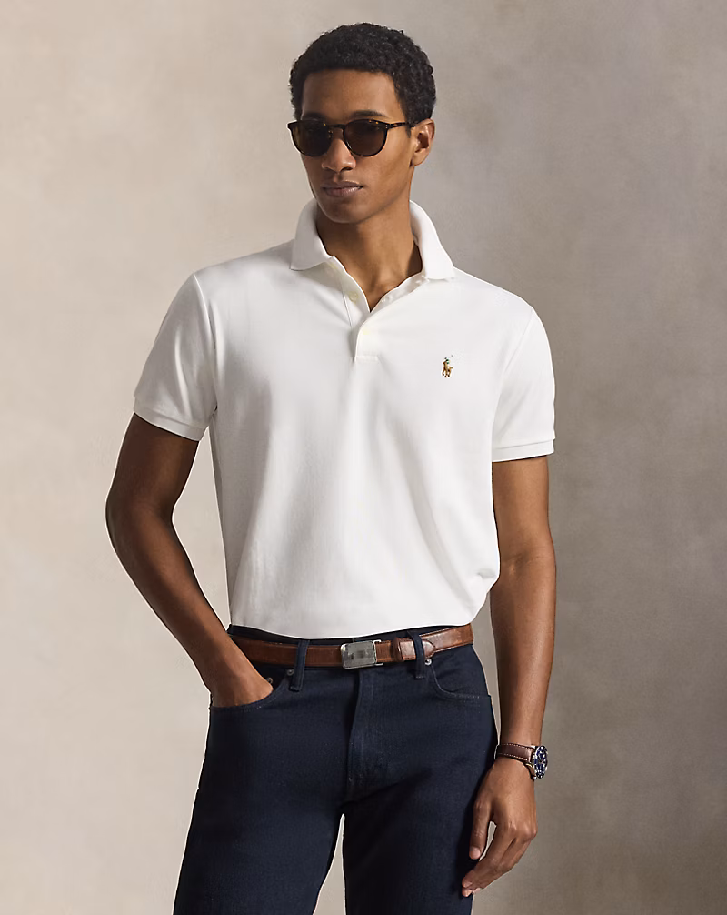 White Custom Slim Fit Soft Cotton Polo Shirt included in the set